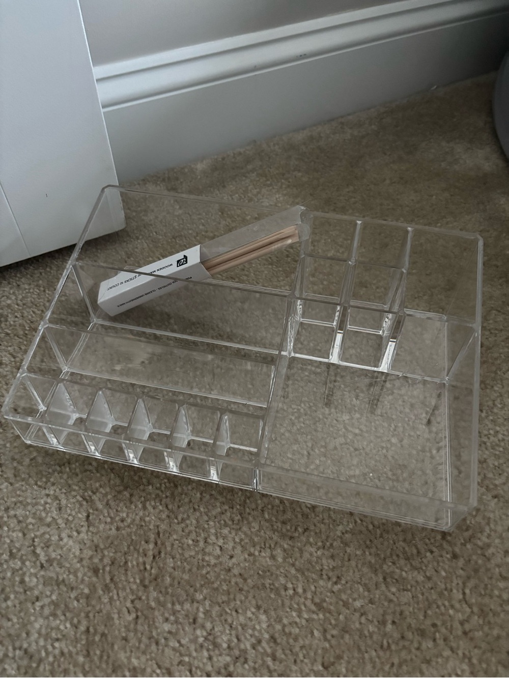Clear Acrylic Makeup and Desk Organizer - Transparent Cosmetics Storage